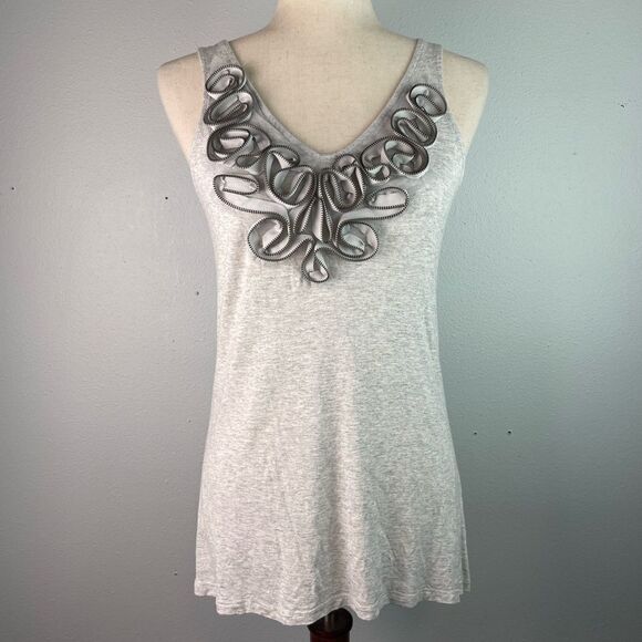 Mossimo Zipper Designed Tank Top Size XS EUC - Picture 1 of 6